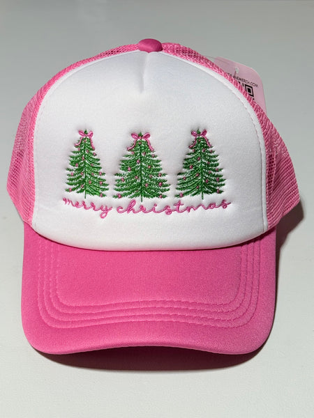 Merry Christmas Embroidered Foam Trucker Hat